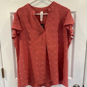 Women's Coral Textured Top